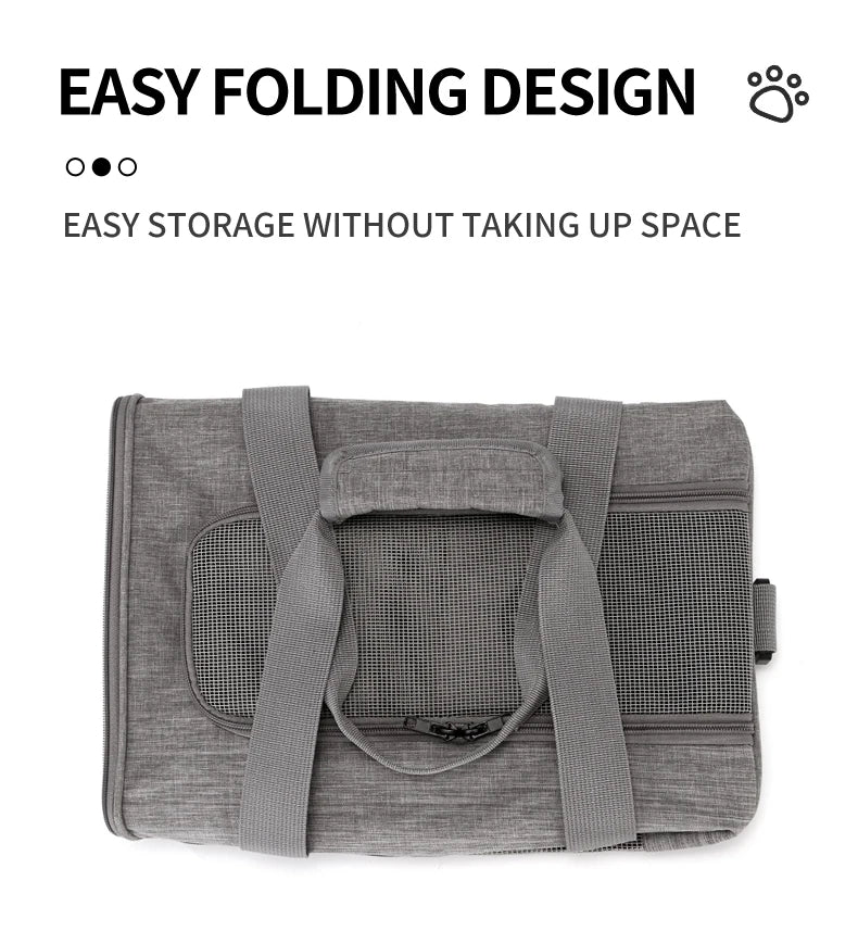 Pet Carrier Soft Travel Bag for Cats And Dogs Breathable Honeycomb Board Detachable Veterinary Cat Car Bag Support Board