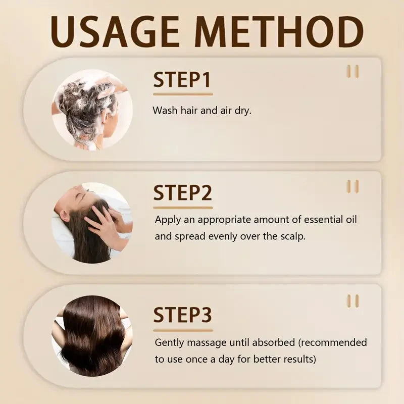 Keratin Hair Oil, Nourishes and Protects Hair, Effective Moisturizing Care, Instantly Makes Hair Shiny and Smooth, with a Charming Fragrance, Suitable for All Types of Dry and Frizzy Hair