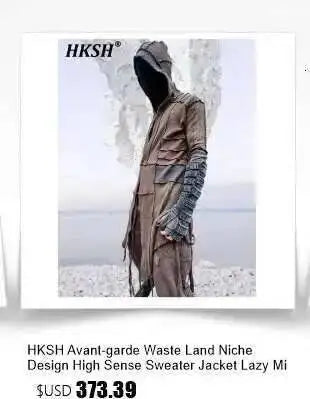 HKSH Summer Men's Workwear Shorts Trendy Brand Ins High Street Loose Outerwear Knee-length Pants Trendy Straight Pockets HK0673