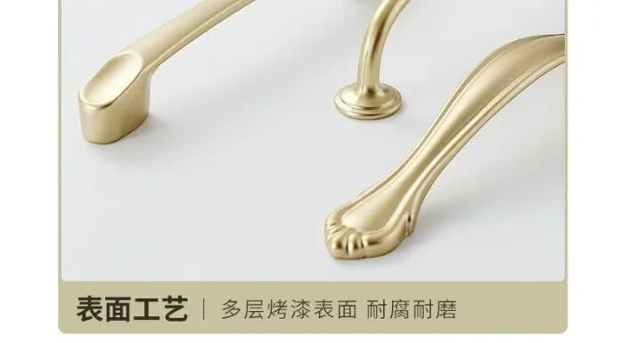 Handles Drawer Cabinet Furniture Kitchen Handles for Cabinet Knob Door Drawer Furniture Kitchen Knob Golden Simplicity Hardware