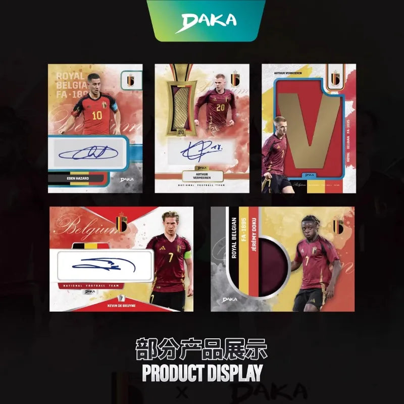 Daka 2025 Season Official Belgian Football National Team Star Card Legendary Player Signature Card Fan Collectibles Gifts