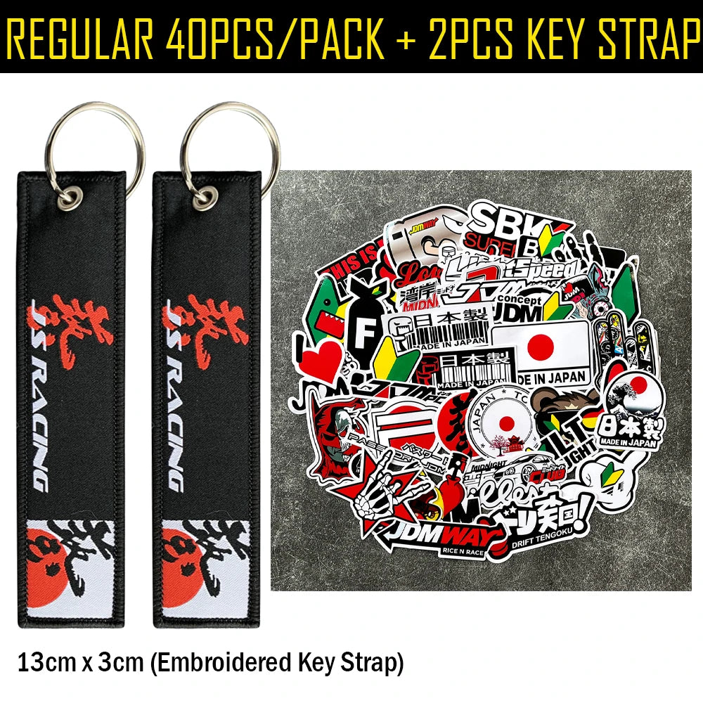 40PCS/Lot Random JDM Motorcycle Decal Moto Body Helmet Car Vinyl Stickers Accessories For YAMAHA MT07 09 R1 R3 R6 Nmax Xmax Tmax