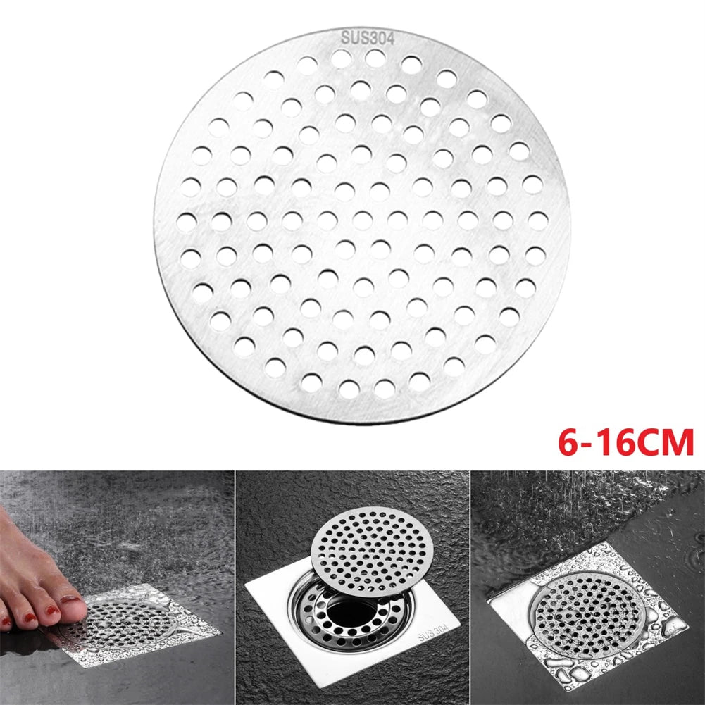304 Stainless Steel Floor Drains Net Cover Sink Strainer With Small Drain Hole Filter Hair Catcher Stopper For Kitchen Bathroom