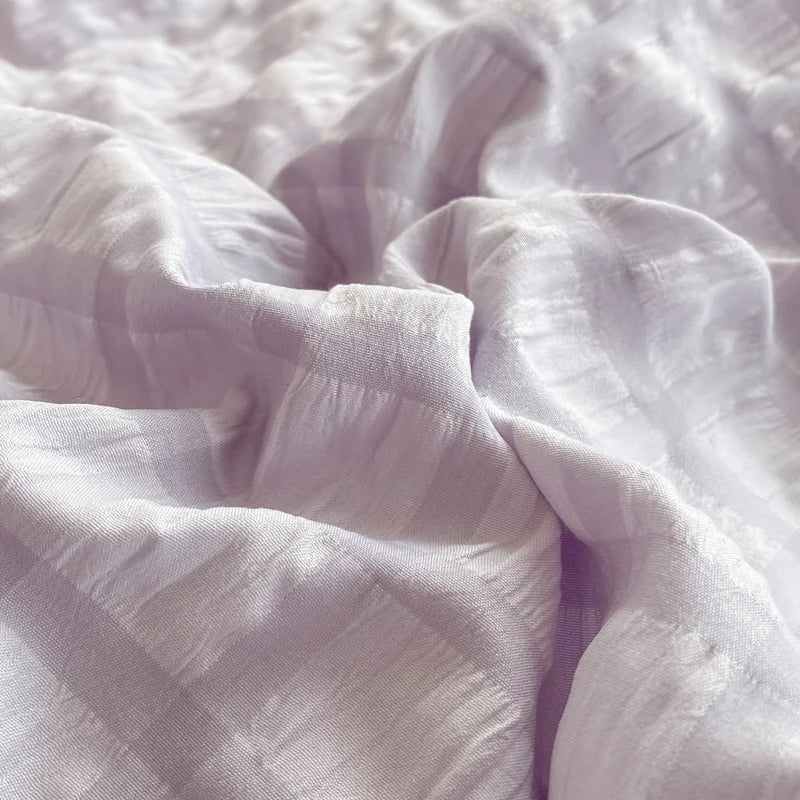 3pcs Korean lace Bedding set seersucker Duvet Cover Set (1*Duvet Cover + 2*Pillowcase, Without Core)for bedroom guest room