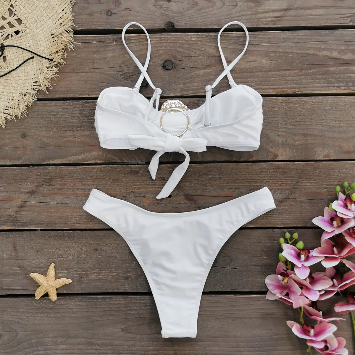 Bikini Bandage Swimsuit High Waist Swimwear for Women Brazilian Bikini 3 Pcs Bathing Suits Summer Female