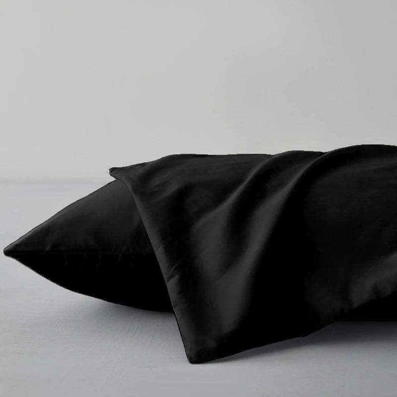 kuup 2pcs Pure Color Polyester Pillowcases Comfortable Breathable Simple European Style Pillowcases Bedding Accessories