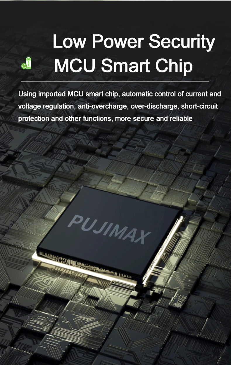PUJIMAX 8-slot Battery Charger Suitable AAA/AA Rechargeable Battery Short Circuit Protection LED Display Ni-MH/Ni-Cd USB Charger