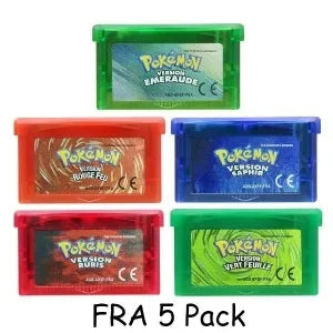 USA/EUR/ESP/ITA/NOE/FRA Pokemon Series Video Game Cartridge Pokemon Emerald FireRed LeafGreen Ruby Sapphire for GBA