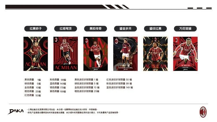 New 20 BOXES PER CASE Daka 2025-2026 Messi Yamal Mbappe Football Collection Card Madrid Barcelona Manchester Juventus Ale Milano