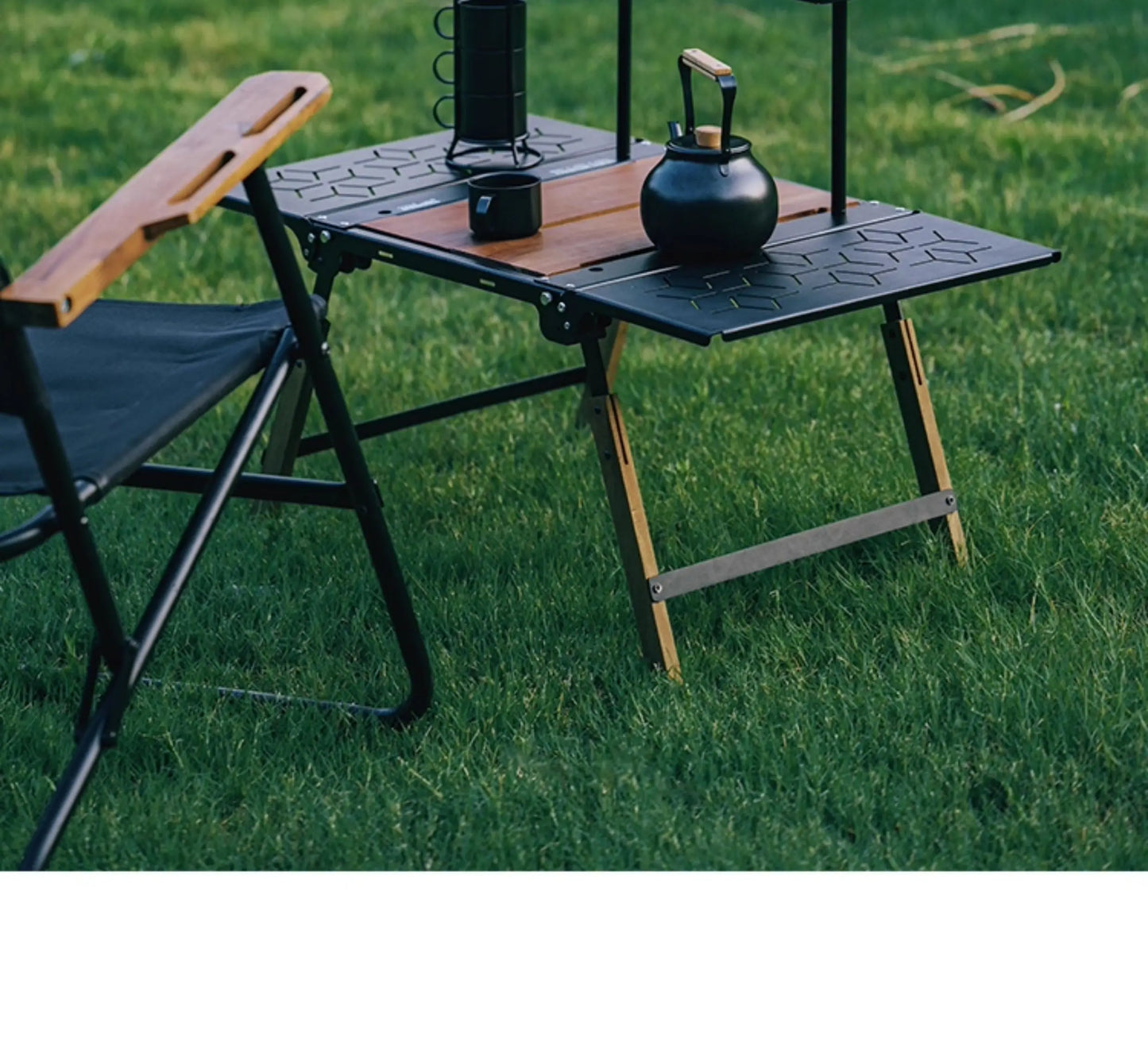 Black Bistro Outdoor Table Designer Garden Modern Lounge Outdoor Table Patio Balcony Salon De Jardin Exterieure Furniture
