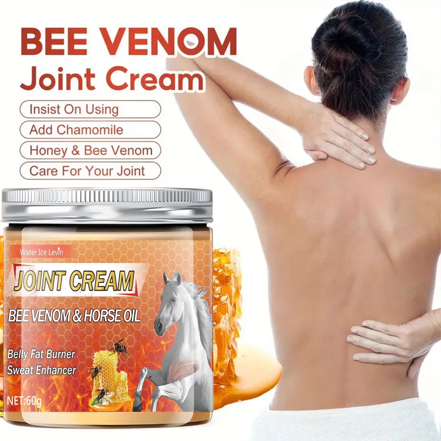 Muscle Firming Massage Cream, Contains Collagen, Hypoallergenic, Moisturizing Cream, Suitable for All Skin Types, Unisex