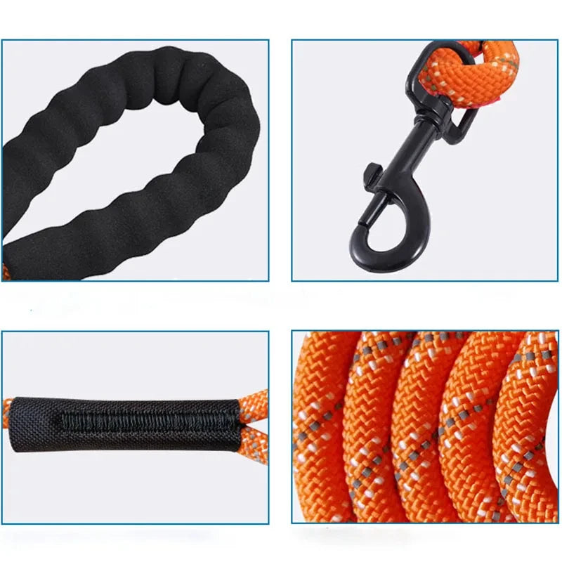 5/10/15m Dog Leash Long Pet Reflective Small Medium Large Dog Outdoor Puppy with Handle Cat Traction Rope Walk Training Dogs