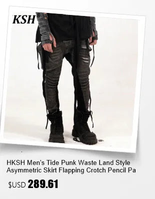 HKSH Summer Men's Workwear Shorts Trendy Brand Ins High Street Loose Outerwear Knee-length Pants Trendy Straight Pockets HK0673