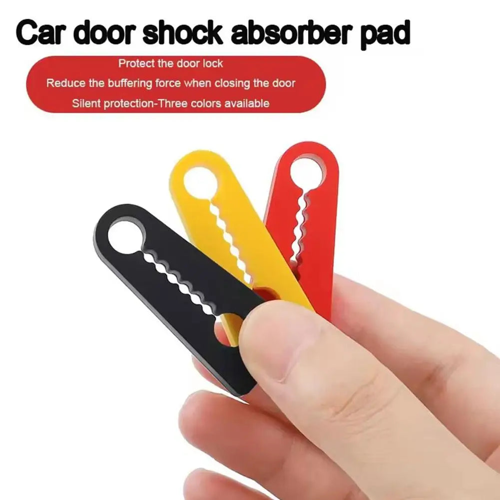 4pcs Car Door Lock Shock Absorber Silicone Cover Noise Reduction & Anti-Collision Pad, Universal Latch Protector for Auto Door