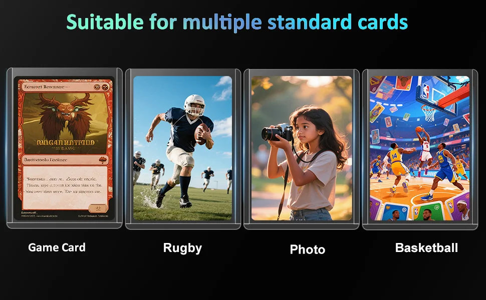 Trading Card TopLoaders 3"X4" Hard Plastic Protectors 100% UV Protection 100 Top Loaders + 100 Inner Card Sleeves + 1 PP Box