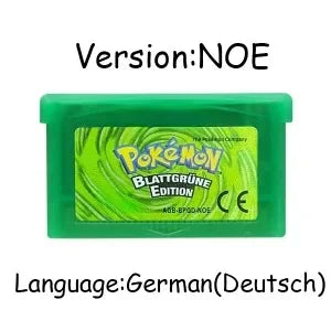 USA/EUR/ESP/ITA/NOE/FRA Pokemon Series Video Game Cartridge Pokemon Emerald FireRed LeafGreen Ruby Sapphire for GBA