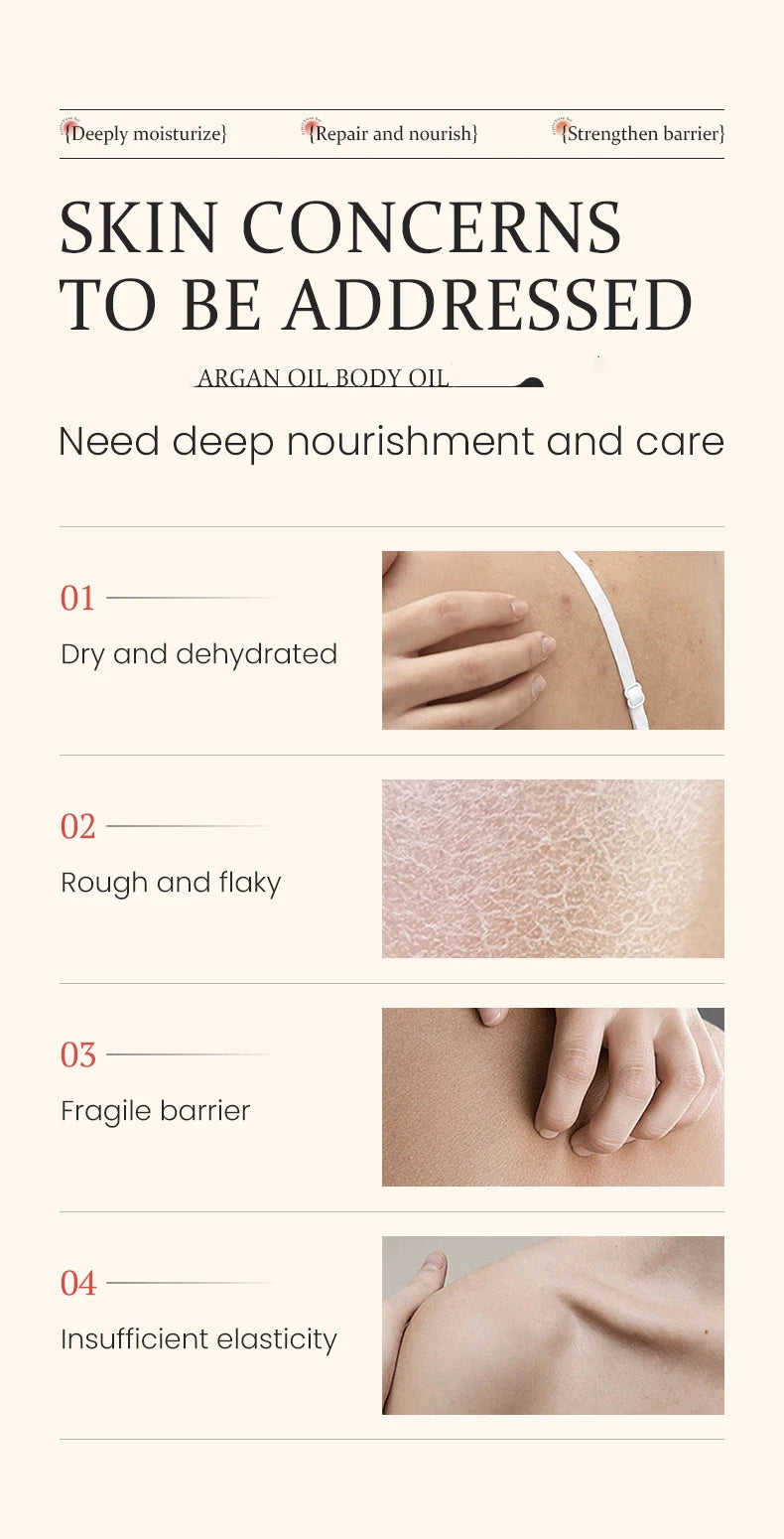 260ml Moisturizing Body Oil Brightens Skin Suitable For All Skin Types Nourishes Moisturizes Skin Enhances Smoothness Skin Care