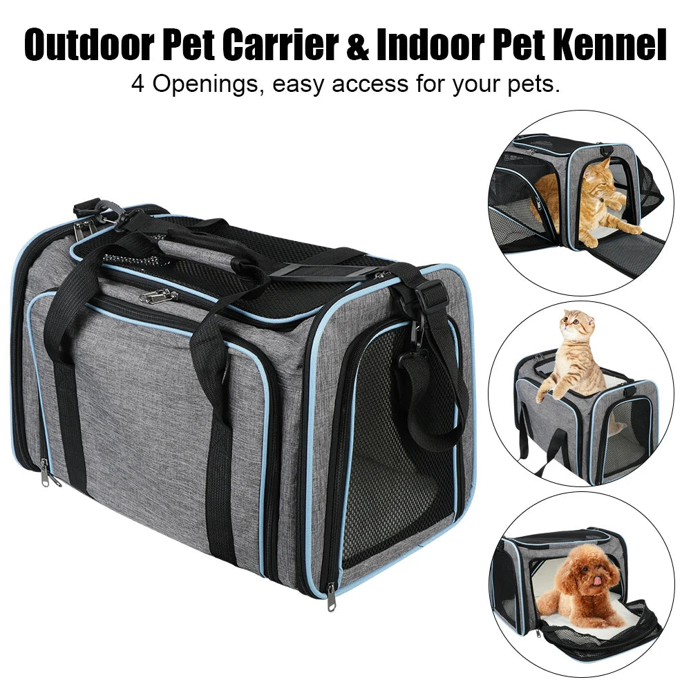 Portable Pet Carrier Bag Pet Supplies Cat Travel Bag Dogs Cats Ventilate Transport Bag Breathable