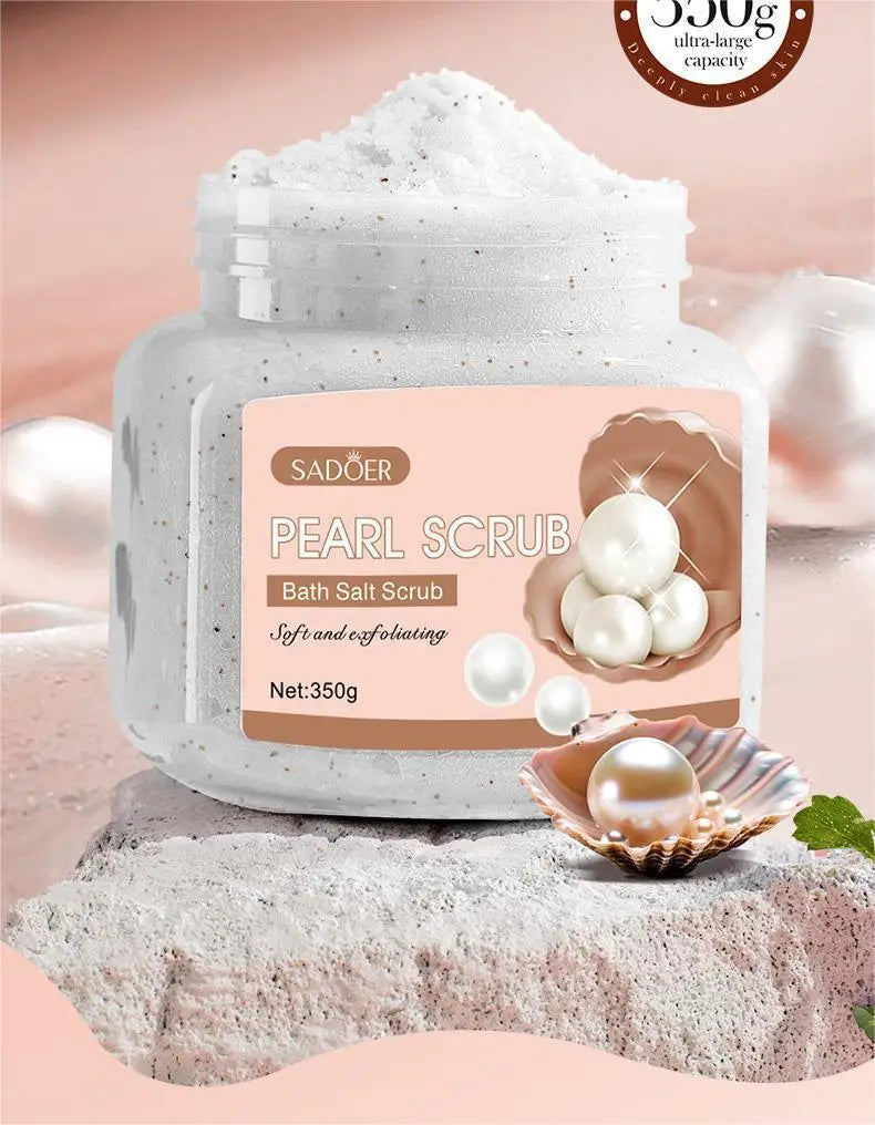 350g Body Bath Scrub, with Gentle and Fine Exfoliating Particles That Can Clean Dirt and Oil from the Skin, Improve Rough Skin Texture, Make the Skin Bright, and Give It a Silky, Smooth, and Radiant Feel - Home Care