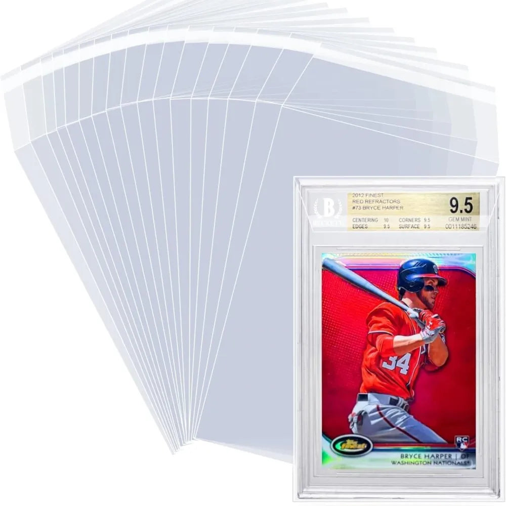 200pcs Graded Card Sleeves Resealable Graded Slabs Collect Protective Bags For Pokemon Baseball Football Sports Game Card