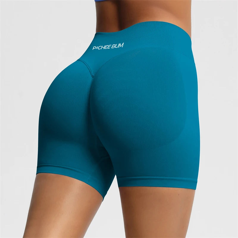 BUM Shaping Yoga Shorts Woman Stretch Breathable Peach Hip Fitness Running Shorts Hip High Stretch Impact Wicks Gym Shorts