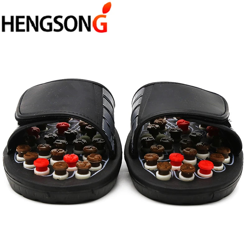 Acupoint Massage Slippers Massager Shoes For Feet Unisex Flop Health Care Rotating Feet Chinese Acupressure Home Flip
