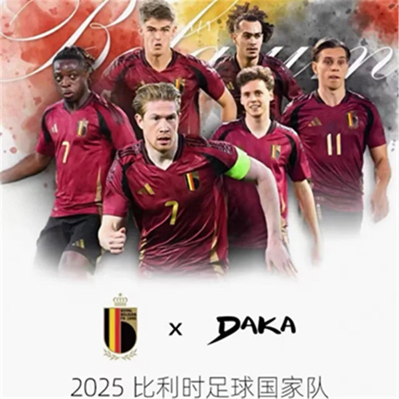 Daka 2025 Season Official Belgian Football National Team Star Card Legendary Player Signature Card Fan Collectibles Gifts