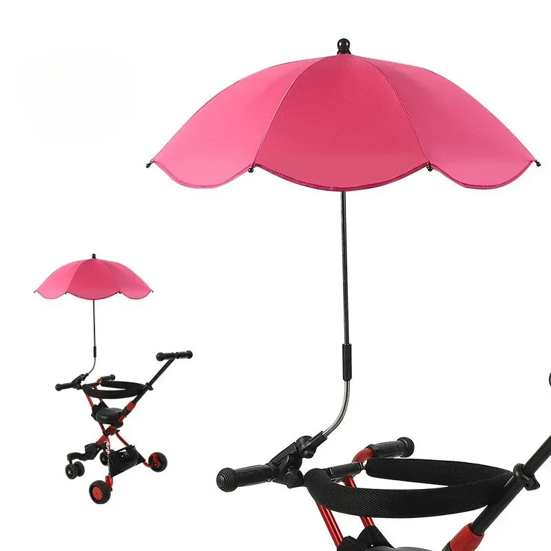 Universal Baby Car Pram Umbrella Adjustable Shade Umbrella Uv Sunshade For Stroller Accessories Sun Visor Portable Parasol Items