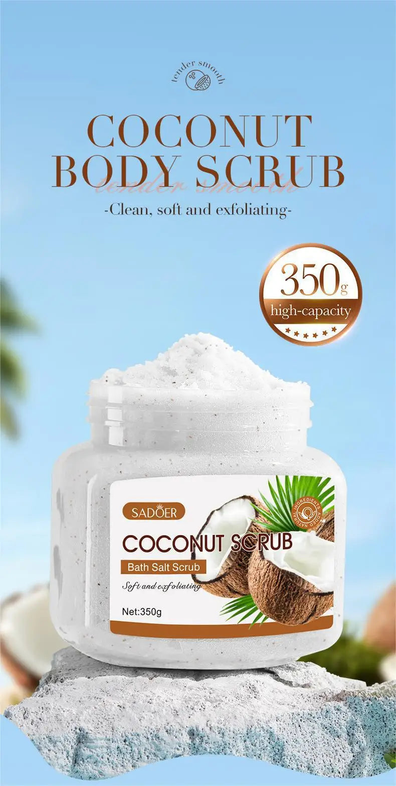 350g Body Bath Scrub, with Gentle and Fine Exfoliating Particles That Can Clean Dirt and Oil from the Skin, Improve Rough Skin Texture, Make the Skin Bright, and Give It a Silky, Smooth, and Radiant Feel - Home Care