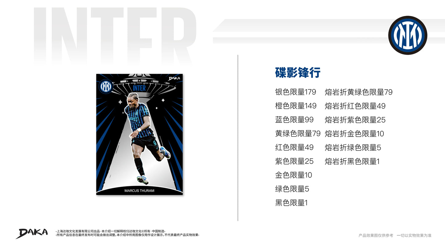 Genuine Daka 2025-26 Top Audience Series Internazionale Milano Real Madrid Barcelona Collection Card Football Club Official Box