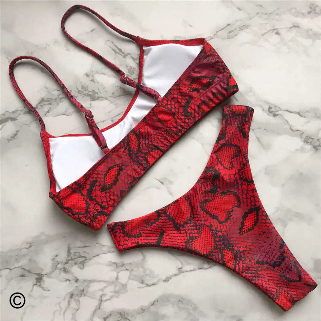 14 Color S - XL Sexy Leopard Bikini Women Swimwear Female Swimsuit Two-pieces Bikini set Brazilian Bather Bathing Suit Swim V871