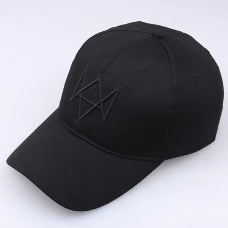 Game Watch Dog Baseball Cap Hip Hop Cap Cosplay Snapback Trucker Embroidery Sunscreen Hat Unisex Golf Cap