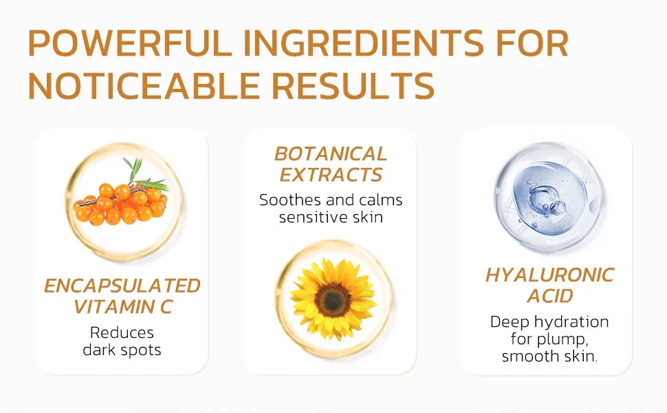 Deep Vitamin C Golden Capsule Face Moisturizer Liposome Capsules For Wrinkles Skin Radiance Glow Hydration Lightweight Skin Care