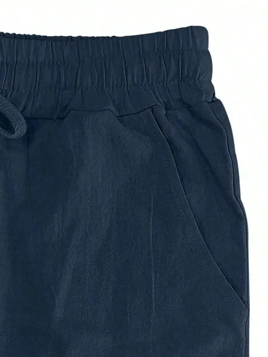 Men's Linen Wide Leg Casual Pants Are Loose Fitting, Breathable And Comfortable, Suitable For All Seasons And Versatile