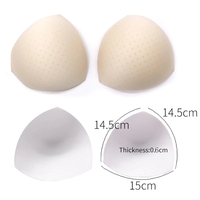 1/2/3Pair Removeable Push Up Pads Bra Pad Triangle Bra Padding Inserts Chest Cups Pads for Swimsuit Bikini Padding Intimates