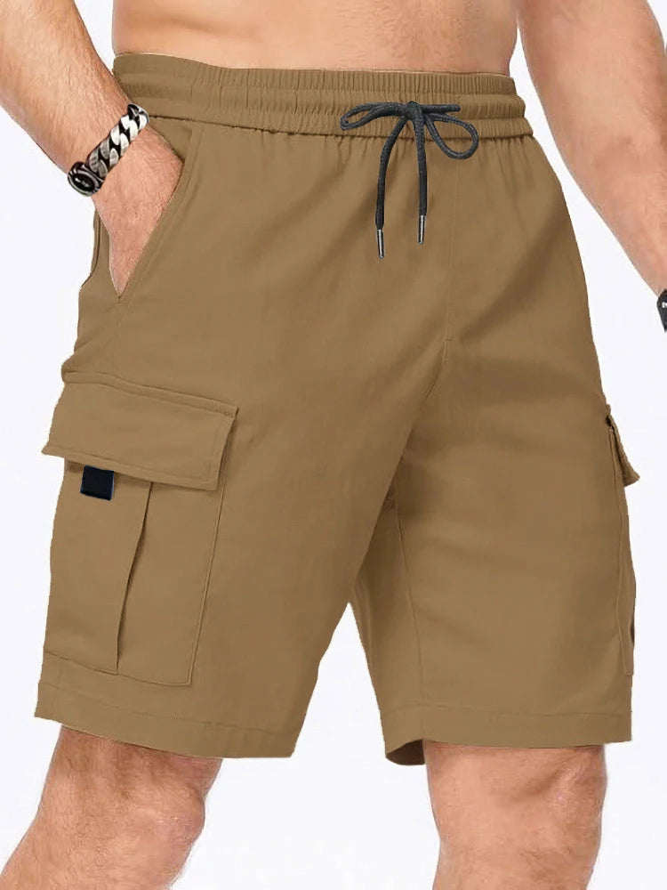 2025 Summer New Mens Cargo Shorts High Quality Light weight Multi-pocket Casual Male's Outdoor Sports Jogging Short Pants
