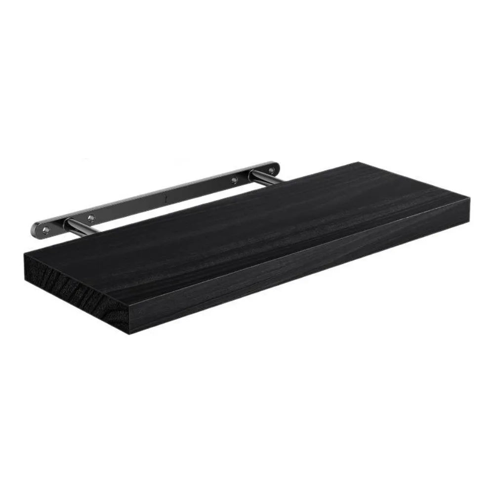 1pc Floating Shelves Wooden Wall Mounted Storage Shelf Deeper Thicker Bathroom Shelves for Living Room, Bedroom, Kitchen