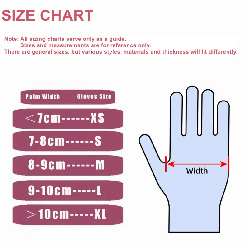 50/100PCS Disposable Nitrile Gloves Black Kitchen Gloves for Household Cleaning Dishwashing Gardening Work Beauty Tattoo Gloves
