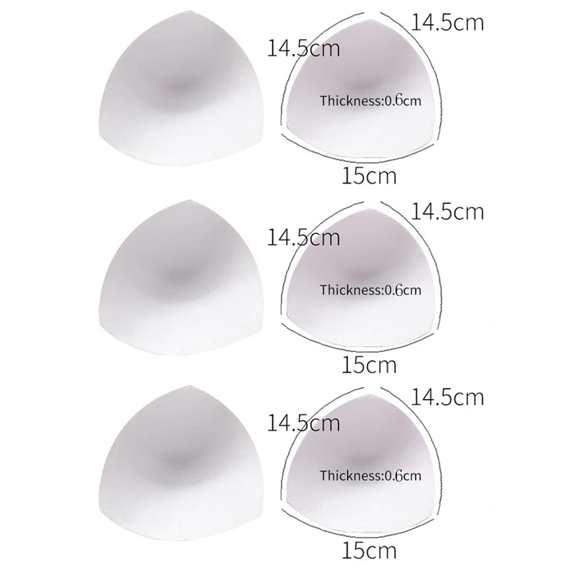 1/2/3Pair Removeable Push Up Pads Bra Pad Triangle Bra Padding Inserts Chest Cups Pads for Swimsuit Bikini Padding Intimates