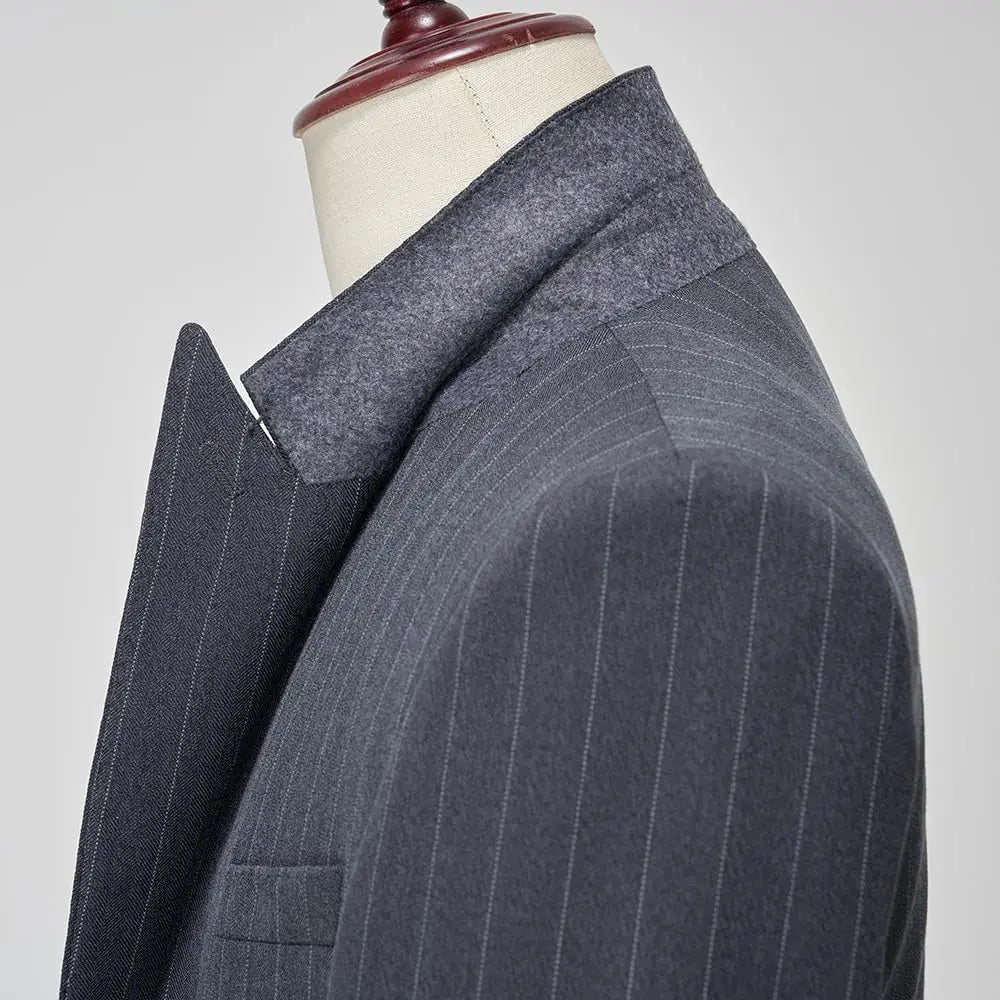 Men's 3-Piece Slim Fit Stripe Suit Blazer Jacket Vest Pants Set | Wedding Tuxedo Formal Business Prom Party US Size XXS-3XL