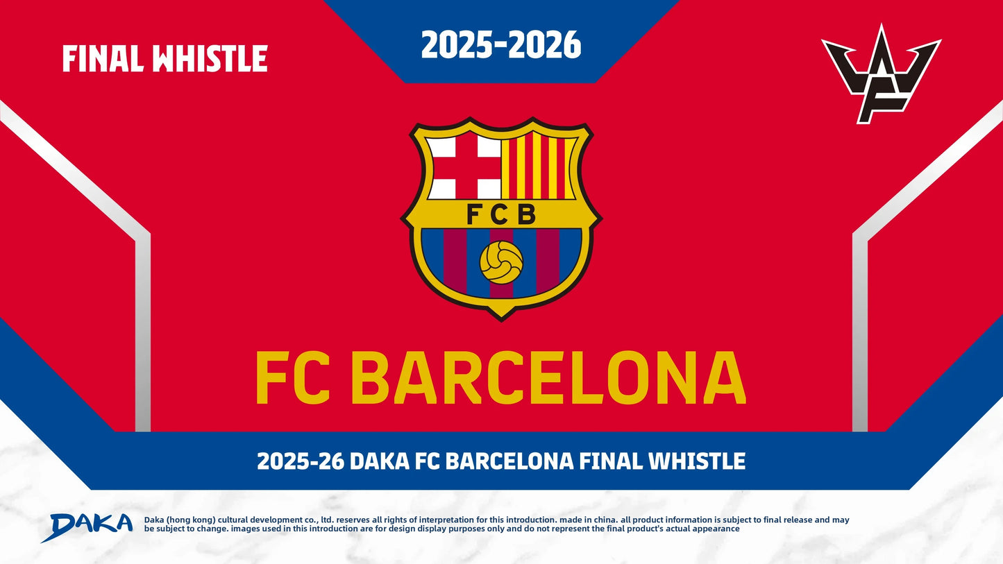 DAKA 25-26 Barcelona Final Whistle Star Carmeli Dalomar Signature Collection Card Barcelona Star Card Football Cup Souvenir Gift
