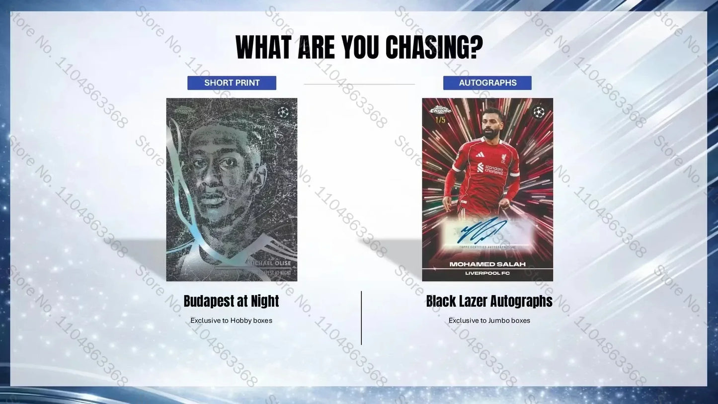 2025-26 Topps Chrome UEFA Club Cards Limited Signature Hanger Box 15 Cards Game Trading Cards Sports Collectibles Hobby Fan Gift