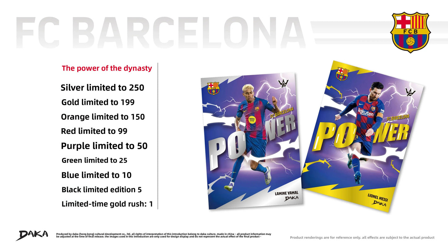 DAKA 25-26 Barcelona Final Whistle Star Carmeli Dalomar Signature Collection Card Barcelona Star Card Football Cup Souvenir Gift